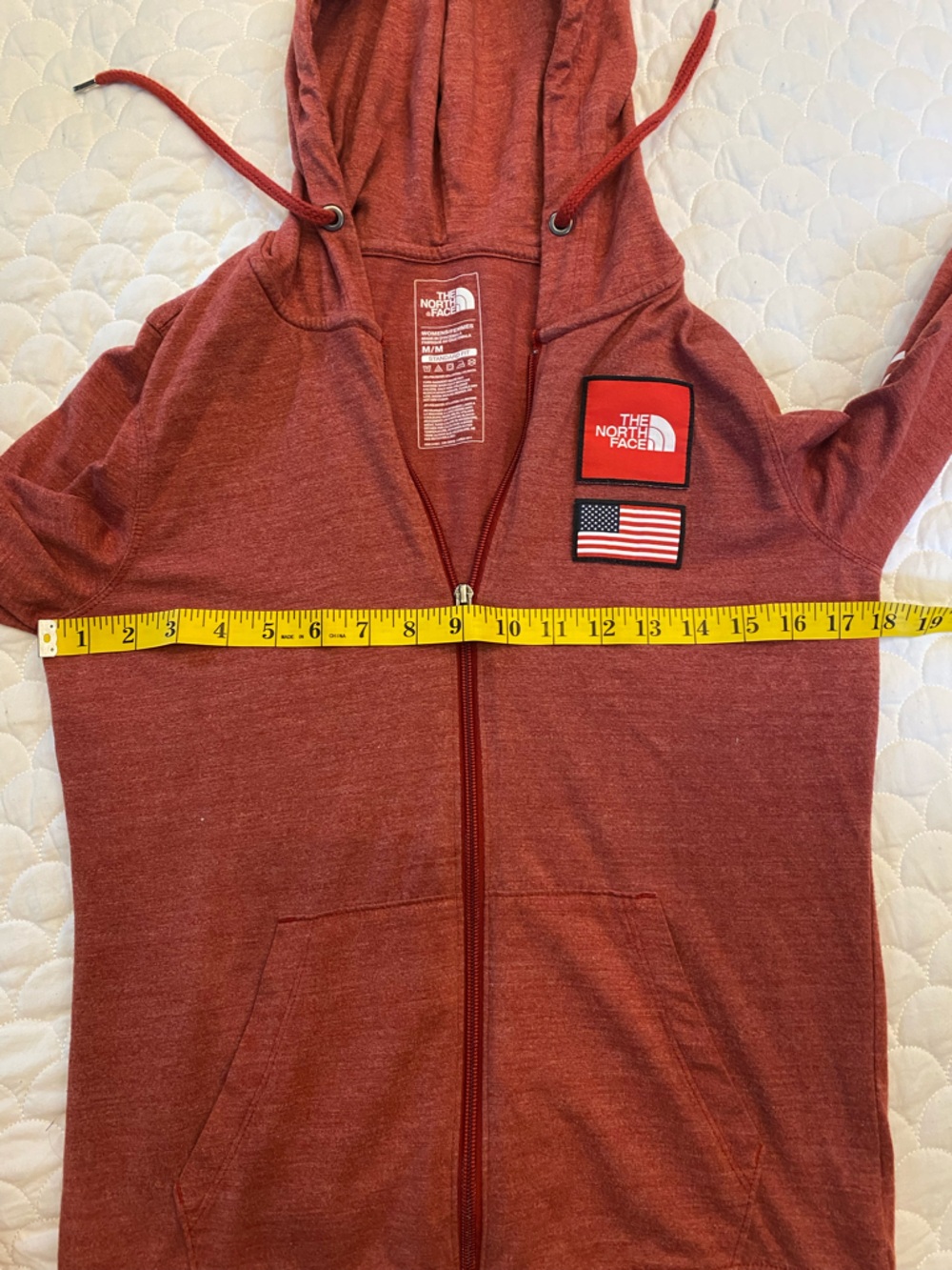 The North Face Americana Tri-Blend Full Zip Hoodie Medium - Picture 4 of 8